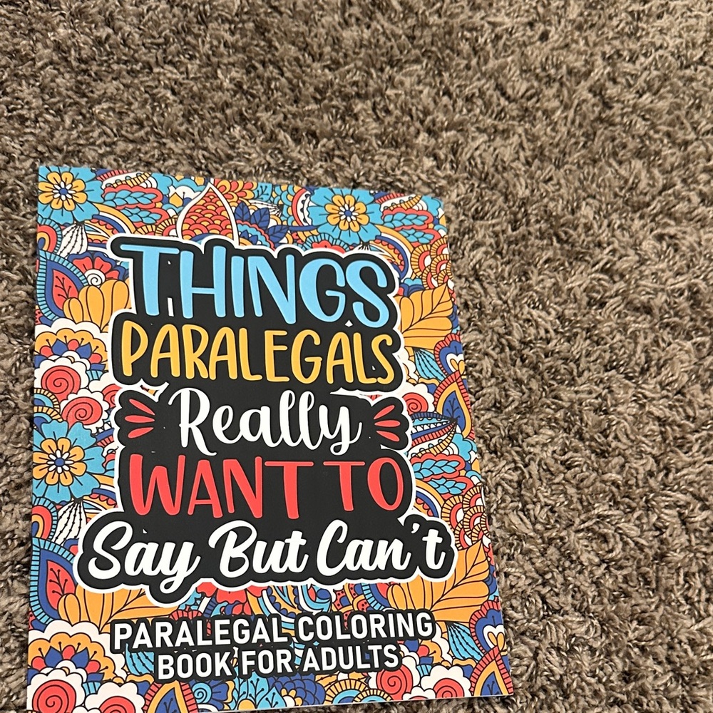 Colorful Paralegal Coloring Book